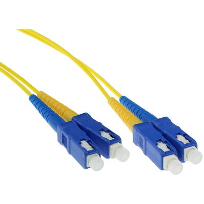 Câble Fibre Optique Monomode 3m Jaune ACT - SC-SC - OS2 Câble Fibre Optique Monomode 3m Jaune ACT - SC-SC - OS2