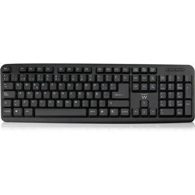 Ewent EW3109 Billentyűzet - Kábelezett, Fekete, Spanyol QWERTY Ewent EW3109 Billentyűzet - Kábelezett, Fekete, Spanyol QWERTY