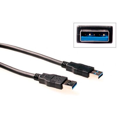 ACT SB3002 USB Kabel - 2m - Schwarz - USB 3.0 SuperSpeed ACT SB3002 USB Kabel - 2m - Schwarz - USB 3.0 SuperSpeed