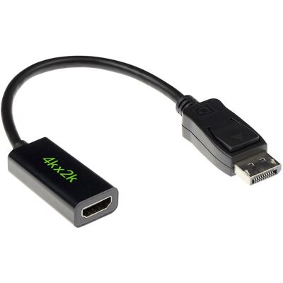 ACT AK3994 DisplayPort HDMI A Negro - Adaptador de cable de video ACT AK3994 DisplayPort HDMI A Negro - Adaptador de cable de video