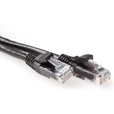 ACT Schwarz 1m U/UTP CAT6A Patchkabel Snagless - Netzwerkkabel ACT Schwarz 1m U/UTP CAT6A Patchkabel Snagless - Netzwerkkabel