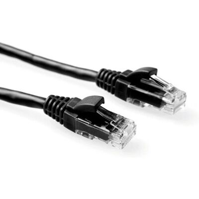 ACT Schwarzes 3 Meter U/UTP CAT6 Patchkabel Snagless - Netzwerkkabel ACT Schwarzes 3 Meter U/UTP CAT6 Patchkabel Snagless - Netzwerkkabel