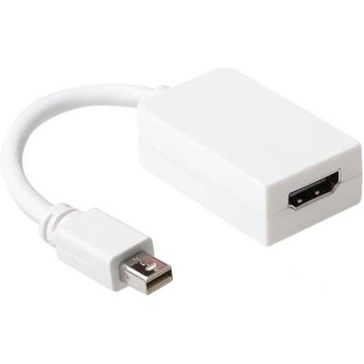 ACT Weißes Mini DisplayPort zu HDMI Kabel - 15cm ACT Weißes Mini DisplayPort zu HDMI Kabel - 15cm