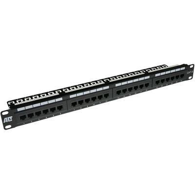 ACT PP1011 Patchpaneel - 24 Ports CAT6 UTP mit Kabelmanagement-Leiste ACT PP1011 Patchpaneel - 24 Ports CAT6 UTP mit Kabelmanagement-Leiste