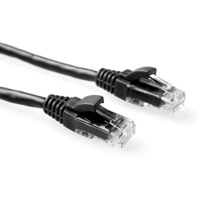 ACT Schwarzes 3m Cat5e UTP Netzwerkkabel - 3 Meter, Vollkupfer, PoE-kompatibel ACT Schwarzes 3m Cat5e UTP Netzwerkkabel - 3 Meter, Vollkupfer, PoE-kompatibel
