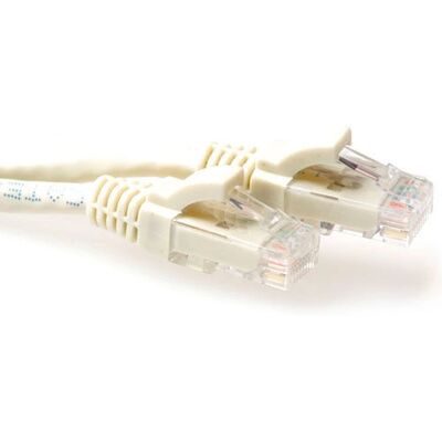 ACT Elfenbein 1,5m Cat6A UTP Netzwerkkabel - Snagless, Vollkupfer, 50μ Gold RJ45 ACT Elfenbein 1,5m Cat6A UTP Netzwerkkabel - Snagless, Vollkupfer, 50μ Gold RJ45