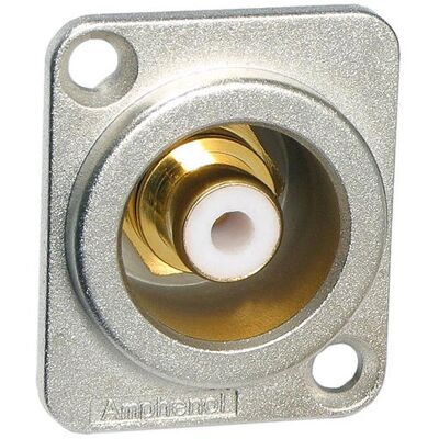 Amphenol ACJD-WHT Drahtverbinder - RCA Gold, Weiß, D-Gehäuse Amphenol ACJD-WHT Drahtverbinder - RCA Gold, Weiß, D-Gehäuse