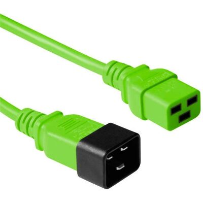 ACT C19 C20 Stromkabel - 1,8m, Grün, 230V ACT C19 C20 Stromkabel - 1,8m, Grün, 230V