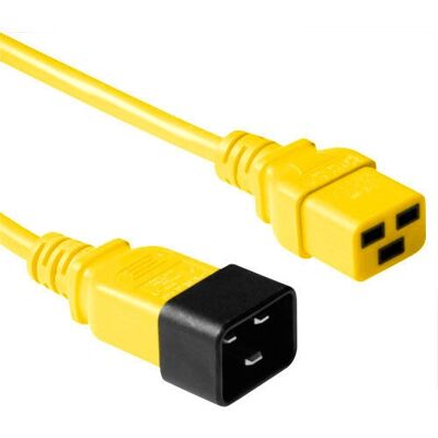 ACT C20 Stromkabel - 1,2m, C19 auf C20, 230V, Gelb ACT C20 Stromkabel - 1,2m, C19 auf C20, 230V, Gelb