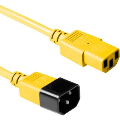ACT C13 C14 Stromkabel - 3m, Gelb, 230V ACT C13 C14 Stromkabel - 3m, Gelb, 230V
