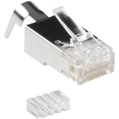 Marca ACT RJ45 (8P/8C) Connettore Schermato CAT6A - Trasparente Marca ACT RJ45 (8P/8C) Connettore Schermato CAT6A - Trasparente