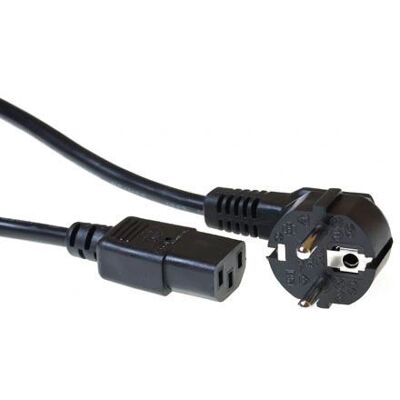 ACT Stromkabel 1m CEE7/7 zu C13 - Schwarz ACT Stromkabel 1m CEE7/7 zu C13 - Schwarz