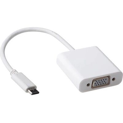 ACT Advanced Cable Technology SB0016 USB C VGA Adapter - 1920x1200 - Weiß ACT Advanced Cable Technology SB0016 USB C VGA Adapter - 1920x1200 - Weiß