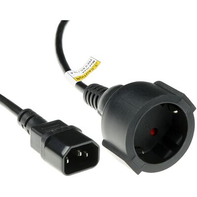 ACT AK5219 Netzkabel C14 - Typ F weiblich, 0,6m - Stromkabel ACT AK5219 Netzkabel C14 - Typ F weiblich, 0,6m - Stromkabel