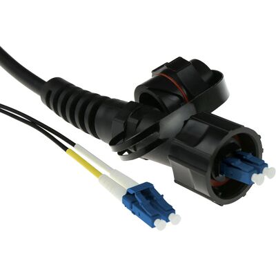 ACT Schwarzes 10m Glasfaserkabel OS2 Duplex LC ODVA - Glasfaserkabel ACT Schwarzes 10m Glasfaserkabel OS2 Duplex LC ODVA - Glasfaserkabel