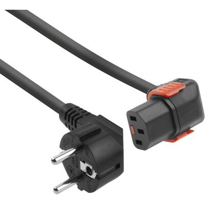 ACT C13 Power Cable - Lockable 2m - Black - Power Type ACT C13 Power Cable - Lockable 2m - Black - Power Type