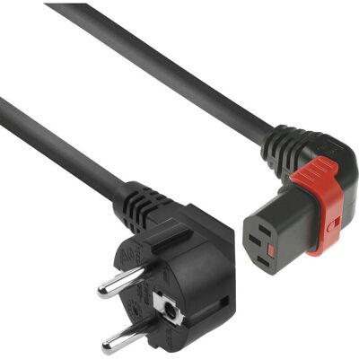 Cable de alimentación ACT AK5264 - IEC bloqueable 230V 1m Cable de alimentación ACT AK5264 - IEC bloqueable 230V 1m