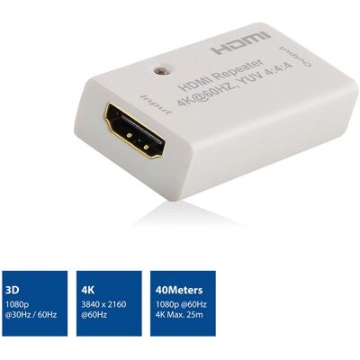 ACT HDMI Repeater - 4K Unterstützung - 40M Reichweite - AV Signalverstärker ACT HDMI Repeater - 4K Unterstützung - 40M Reichweite - AV Signalverstärker
