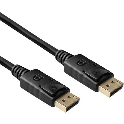 ACT DisplayPort Kabel 2m Schwarz - DisplayPort 1.4 Video Kabel ACT DisplayPort Kabel 2m Schwarz - DisplayPort 1.4 Video Kabel