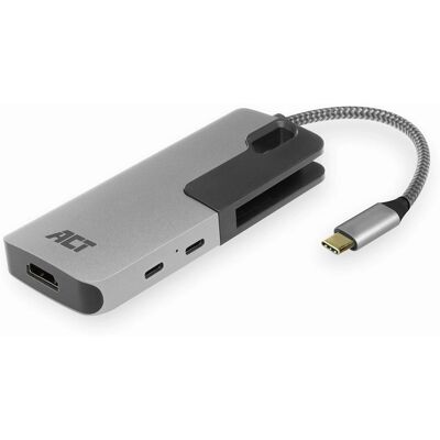 ACT USB-C a HDMI 4K Adapter hubbal 2x USB A, 1x USB C & Kártyaolvasó - ACT ACT USB-C a HDMI 4K Adapter hubbal 2x USB A, 1x USB C & Kártyaolvasó - ACT