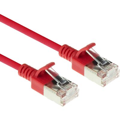 ACT Rotes 3m LSZH U/FTP CAT6A Netzwerkkabel - Slimline, Snagless ACT Rotes 3m LSZH U/FTP CAT6A Netzwerkkabel - Slimline, Snagless