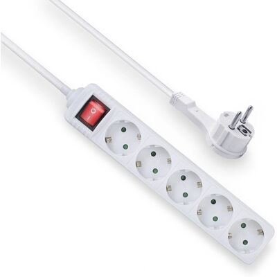 ACT Steckdosenleiste AC2455 - 5 Steckplätze, Kindersicherung, 1,5m ACT Steckdosenleiste AC2455 - 5 Steckplätze, Kindersicherung, 1,5m