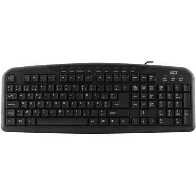 ACT AC5405 - Schwarzes Kabel-Multimedia-Tastatur ACT AC5405 - Schwarzes Kabel-Multimedia-Tastatur