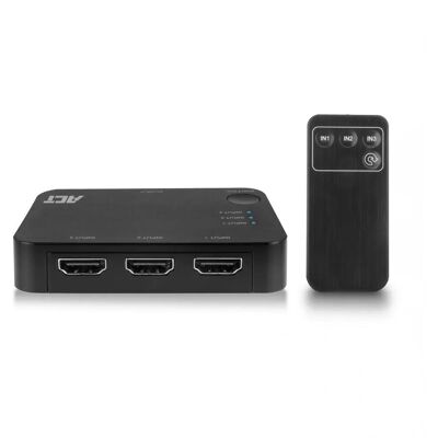 ACT AC7845 4K HDMI Switch - Stöder 3 HDMI-källor ACT AC7845 4K HDMI Switch - Stöder 3 HDMI-källor