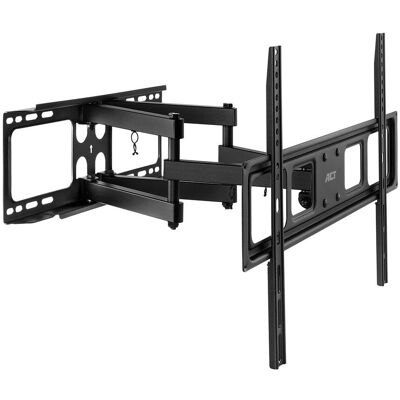 ACT Schwarzer TV Wandhalterung - Voll beweglich 37-70 Zoll - VESA 75x75 bis 600x400 ACT Schwarzer TV Wandhalterung - Voll beweglich 37-70 Zoll - VESA 75x75 bis 600x400