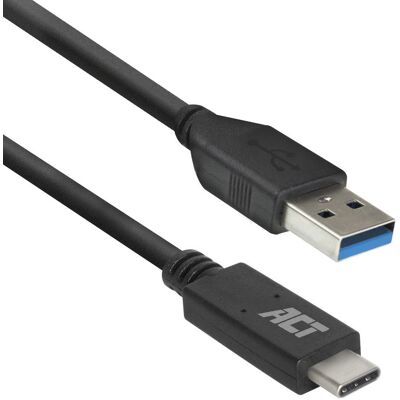 ACT USB-C naar USB-A Kabel - 2m - Zwart - USB 3.2 Gen 1 ACT USB-C naar USB-A Kabel - 2m - Zwart - USB 3.2 Gen 1