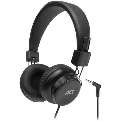 ACT ACT9300 Kopfhörer - Faltbar, On-Ear, Kabelgebunden, Schwarz ACT ACT9300 Kopfhörer - Faltbar, On-Ear, Kabelgebunden, Schwarz