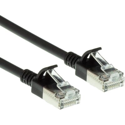ACT Schwarzes 0,15 m LSZH U/FTP CAT6A Netzwerkkabel - Slimline, Snagless RJ45 ACT Schwarzes 0,15 m LSZH U/FTP CAT6A Netzwerkkabel - Slimline, Snagless RJ45