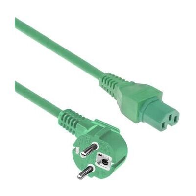 ACT Strömkabel CEE7/7 till C15 - 2m Grön Strömkabel ACT Strömkabel CEE7/7 till C15 - 2m Grön Strömkabel