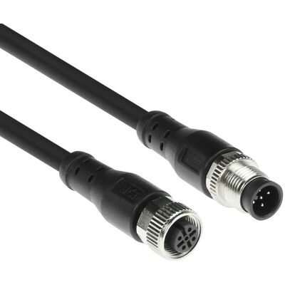 ACT Industrielle Sensorkabel M12, 1,5 m, Schwarz - Sensorkabel/Antriebskabel ACT Industrielle Sensorkabel M12, 1,5 m, Schwarz - Sensorkabel/Antriebskabel