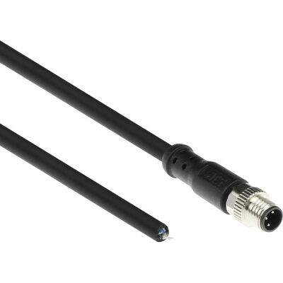 ACT Industrielle Sensorkabel - 5m, M8, Schwarz ACT Industrielle Sensorkabel - 5m, M8, Schwarz