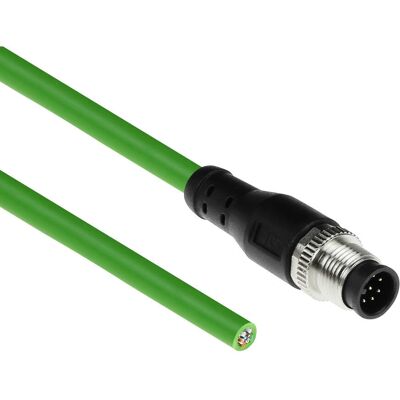 ACT Industrielle Sensor Kabel - 1,5m, Abschirmung, IP67, Grün ACT Industrielle Sensor Kabel - 1,5m, Abschirmung, IP67, Grün