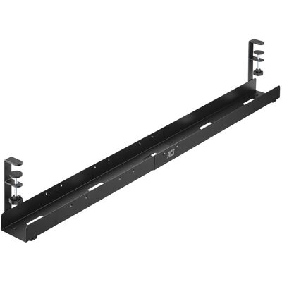 ACT Cable Tray Adjustable Metal Cable Management for Desk - Black ACT Cable Tray Adjustable Metal Cable Management for Desk - Black
