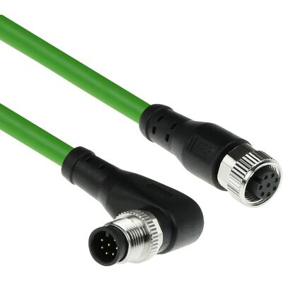 ACT SC3942 Industrielle Sensorkabel - 3m M12 Schwarz/Grün ACT SC3942 Industrielle Sensorkabel - 3m M12 Schwarz/Grün