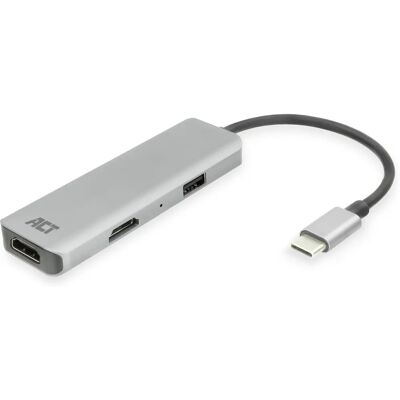 ACT USB-C 4K Multiport-Adapter - 2 HDMI, MST, USB-A ACT USB-C 4K Multiport-Adapter - 2 HDMI, MST, USB-A