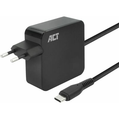 ACT ACT2010 USB-C 65W Oplader - 2m Kabel - Universeel ACT ACT2010 USB-C 65W Oplader - 2m Kabel - Universeel