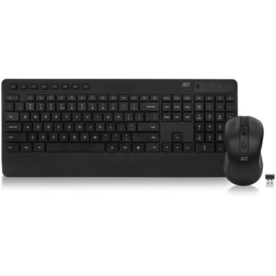 Set Tastiera e Mouse Wireless ACT AC5725 - Tastiera e mouse inclusi Set Tastiera e Mouse Wireless ACT AC5725 - Tastiera e mouse inclusi