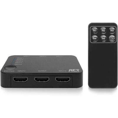 ACT ACT7841 Commutateur HDMI 4K - Détection automatique - 5x1 - Publicité ACT ACT7841 Commutateur HDMI 4K - Détection automatique - 5x1 - Publicité