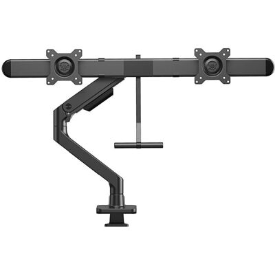 Braccio monitor doppio ACT con molla a gas - Nero Braccio monitor doppio ACT con molla a gas - Nero