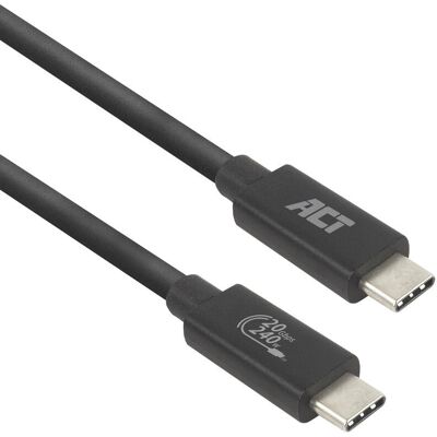 ACT USB4 Gen 2x2 2 m USB C Schwarz - USB Kabel ACT USB4 Gen 2x2 2 m USB C Schwarz - USB Kabel