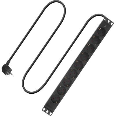 ACT PD3023 Estensione di Potenza - 9 Prese, Rack 19'', 3m Cavo ACT PD3023 Estensione di Potenza - 9 Prese, Rack 19'', 3m Cavo