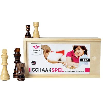 Pièces d’Échecs Longfield Games Hêtre - 32 Pièces - Roi 77mm - Staunton Classique Pièces d’Échecs Longfield Games Hêtre - 32 Pièces - Roi 77mm - Staunton Classique