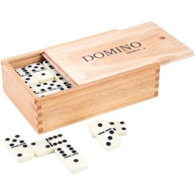 Zestaw Domino Podwójne 9 z Drewna Engelhart - Gra Planszowa dla 2+ Graczy Zestaw Domino Podwójne 9 z Drewna Engelhart - Gra Planszowa dla 2+ Graczy