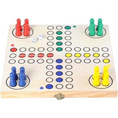 Engelhart Games Foldbar Træ Ludo - Familien Spil Engelhart Games Foldbar Træ Ludo - Familien Spil