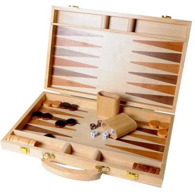 Buffalo Backgammon in Holzintarsien 38,1 cm - Brettspiel Buffalo Backgammon in Holzintarsien 38,1 cm - Brettspiel