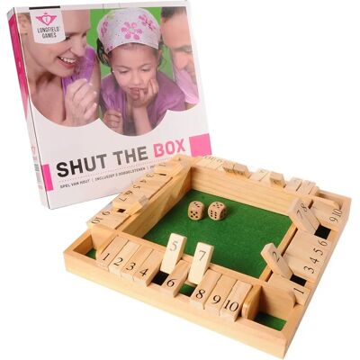 Longfield Games Shut the Box - Jeu de société pour 4 joueurs Longfield Games Shut the Box - Jeu de société pour 4 joueurs